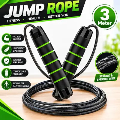 3 Meter Jump Rope with Foam Grip – Sample Product